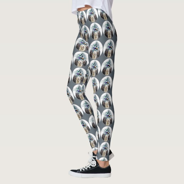 Labradoodle Trio Christmas Leggings (Links)