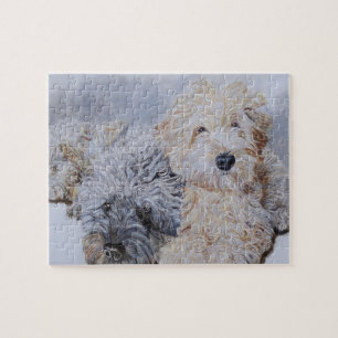 Labradoodle und Goldendoodle Puzzle