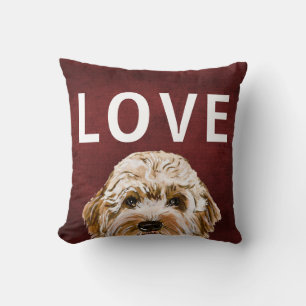 Labradoodle Valentinstag Kissen