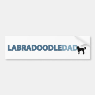 Labradoodle Vater Autoaufkleber