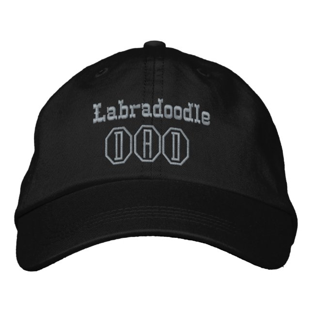 Labradoodle-Vater-Geschenke Bestickte Baseballkappe (Vorderseite)