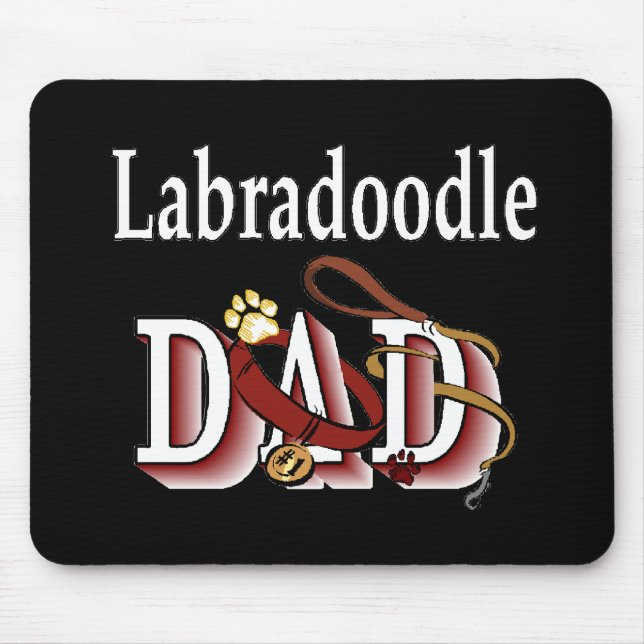 Labradoodle-Vater-Geschenke Mousepad (Vorne)
