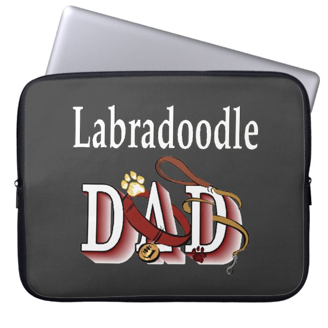 Labradoodle-Vater Laptopschutzhülle (Vorderseite)