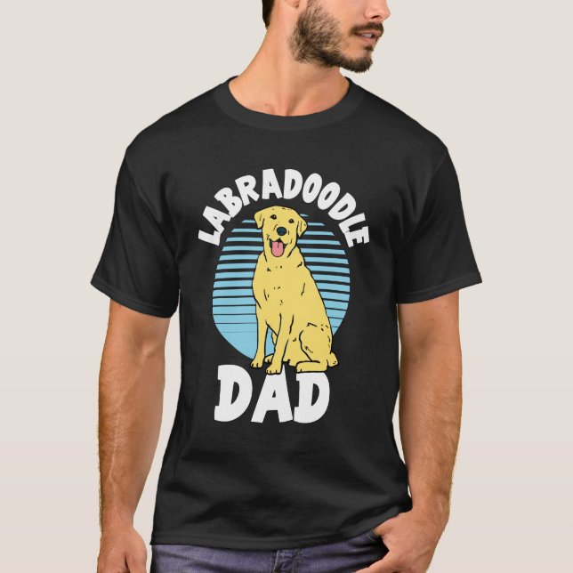 Labradoodle Vater Niedlich Labrador Dog T-Shirt (Vorderseite)