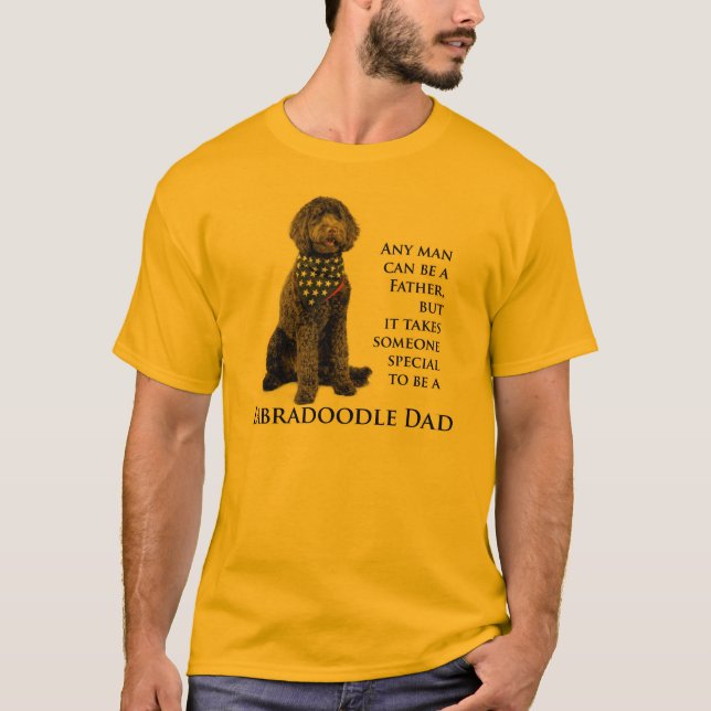 Labradoodle Vater-Shirt T-Shirt (Vorderseite)