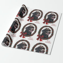 Labradoodle Weihnachten Geschenkpapier