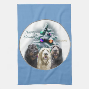 Labradoodle Weihnachten Küchentuch