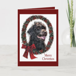 Labradoodle Weihnachtsgeschenke Feiertagskarte