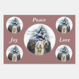 Labradoodle Weihnachtsgeschenke Geschenkpapier Set