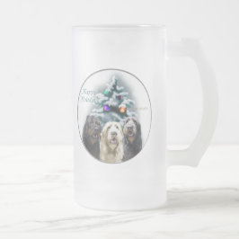 Labradoodle Weihnachtsgeschenke Mattglas Bierglas