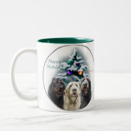 Labradoodle Weihnachtsgeschenke Zweifarbige Tasse