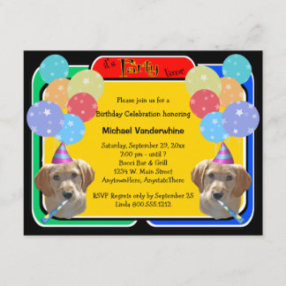 Labradoodle Welpe Birthday Barke Einladung