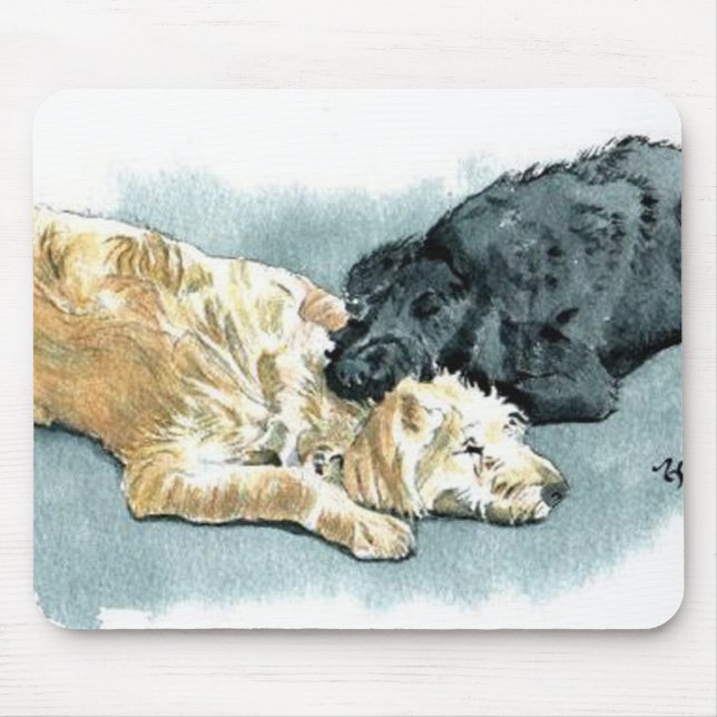 Labradoodles in der Liebe Mousepad (Vorne)
