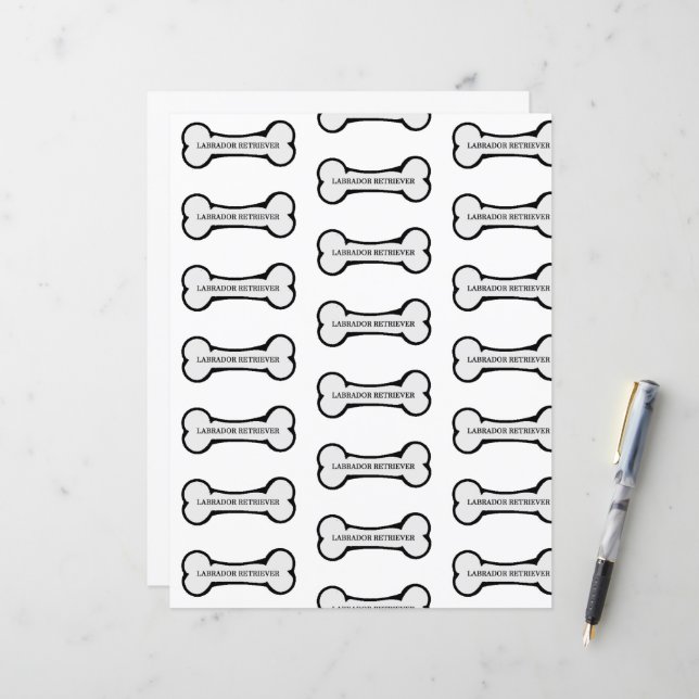 Labrador (Vorderseite/Rückseite Beispiel)