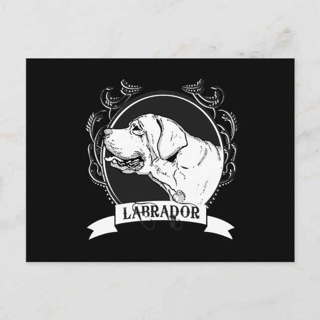LABRADOR (2) POSTKARTE (Vorderseite)
