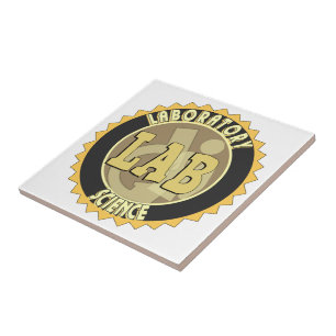 LABRADOR ABZEICHEN LABOR WISSENSCHAFT FLIESE