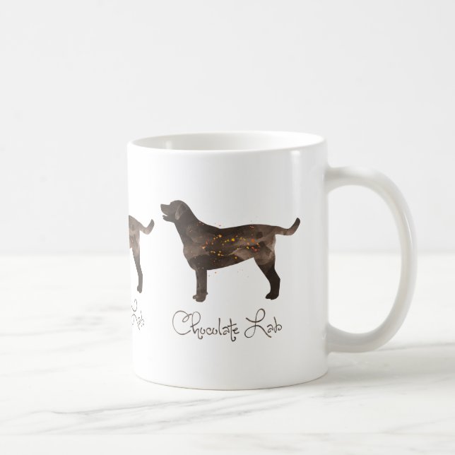 Labrador-Aquarelldesign Tasse (Rechts)