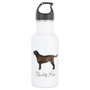 Labrador-Aquarelldesign Trinkflasche