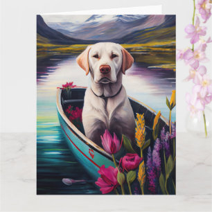 Labrador auf einem Paddel: Ein landschaftliches Ab Karte