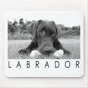 Labrador B&W Mousepad