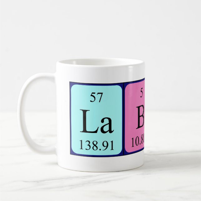 Labrador Babe Tasse für die periodische Tabellenbe (Links)