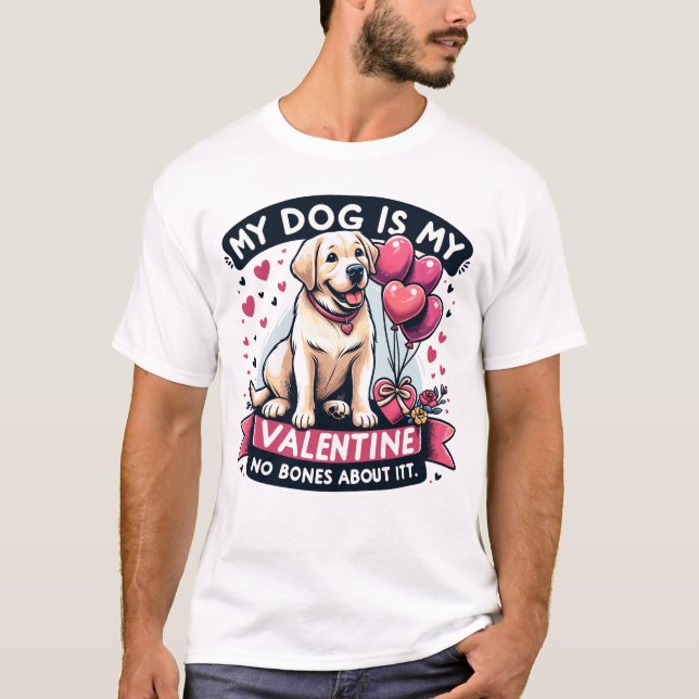Labrador Balloon Buddies - Valentine's Canine T-Shirt (Vorderseite)
