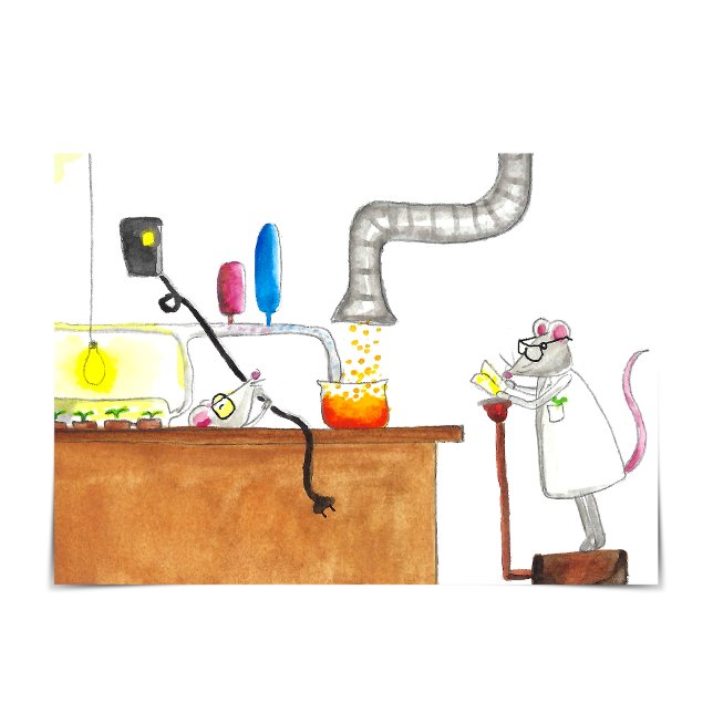 Labrador bewertet: "Das hast du getan!" Glückwunsc Karte (The lab rats are back in the lab!)