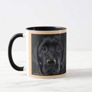 Labrador Black Pup | Zwei-Tonen-Tasse, 15 oz Tasse