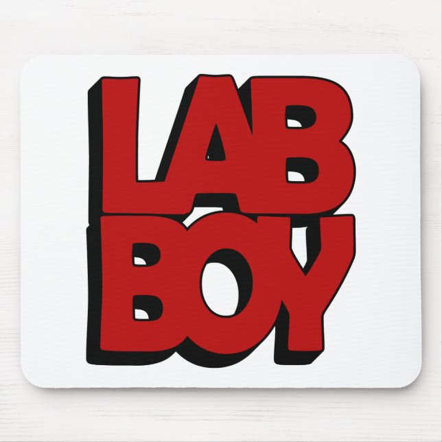 LABRADOR BOY BIG RED LABORATORY MOUSEPAD (Vorne)