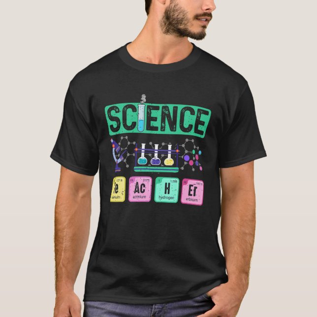 Labrador Chemie der Naturwissenschaftslehrer T-Shirt (Vorderseite)