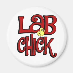 Labrador CHICK - LABOR MÄDCHEN / SPASS Magnet