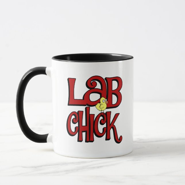 LABRADOR CHICK - LABOR MÄDCHEN / SPASS TASSE (Links)