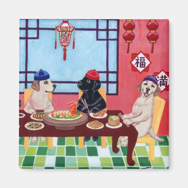 Labrador Chinese Restaurant Magnet (Vorne)