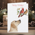 Labrador Christmas Card Yellow Labrador Feiertagskarte<br><div class="desc">Labrador Christmas Card Yellow Labrador</div>
