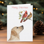 Labrador Christmas Card Yellow Labrador Feiertagskarte<br><div class="desc">Labrador Christmas Card Yellow Labrador</div>