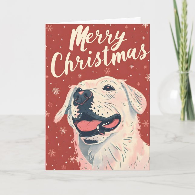 Labrador Christmas Feiertagskarte (Vorderseite)
