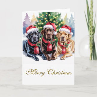 Labrador Christmas Greeting Card Karte