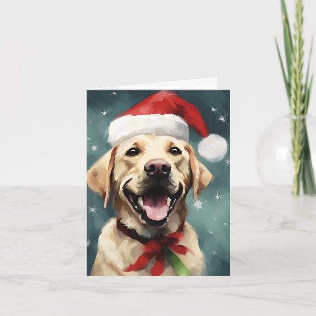 Labrador Christmas Karte (Vorderseite)