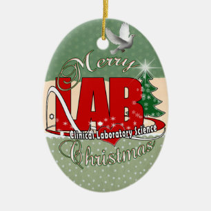 LABRADOR CHRISTMAS KLINISCHE LABORWISSENSCHAFT KERAMIK ORNAMENT