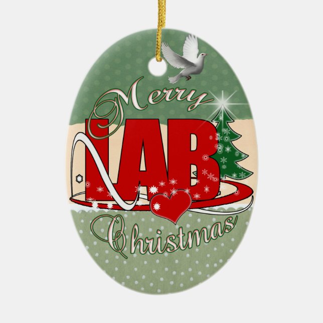 LABRADOR CHRISTMAS LABOR KERAMIKORNAMENT (Vorne)