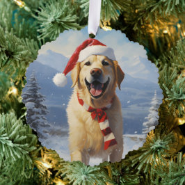 Labrador Christmas Ornament Karte