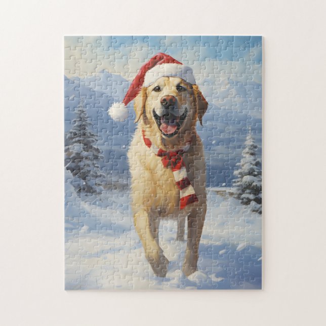 Labrador Christmas Puzzle (Vertikal)