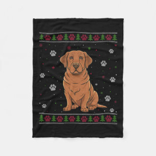 Labrador Christmas Sweater Xmas Haustier Tierhund  Fleecedecke