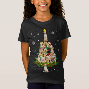 Labrador Christmas Tree Labrador Weihnachtsmannmüt T-Shirt