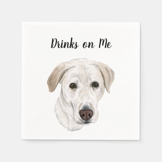 Labrador Cocktail Napkins Serviette (Vorderseite)
