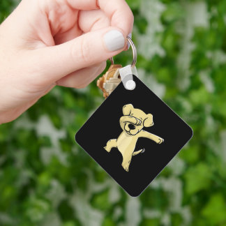 Labrador Costume Dabbing Labrador Schlüsselanhänger