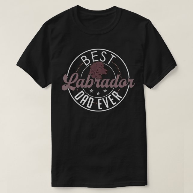 Labrador Dad  Funny Father's Day Lab Retriever Dog T-Shirt (Design vorne)