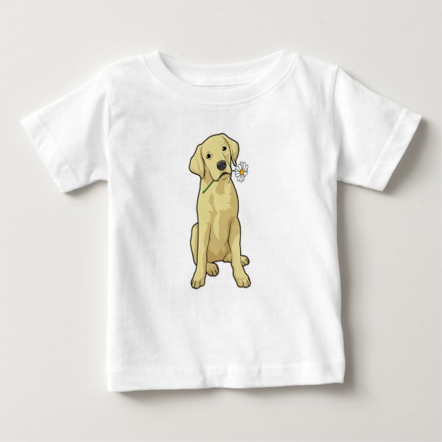 Labrador Daisy Baby T-shirt (Vorderseite)
