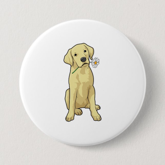 Labrador Daisy Button (Vorderseite)