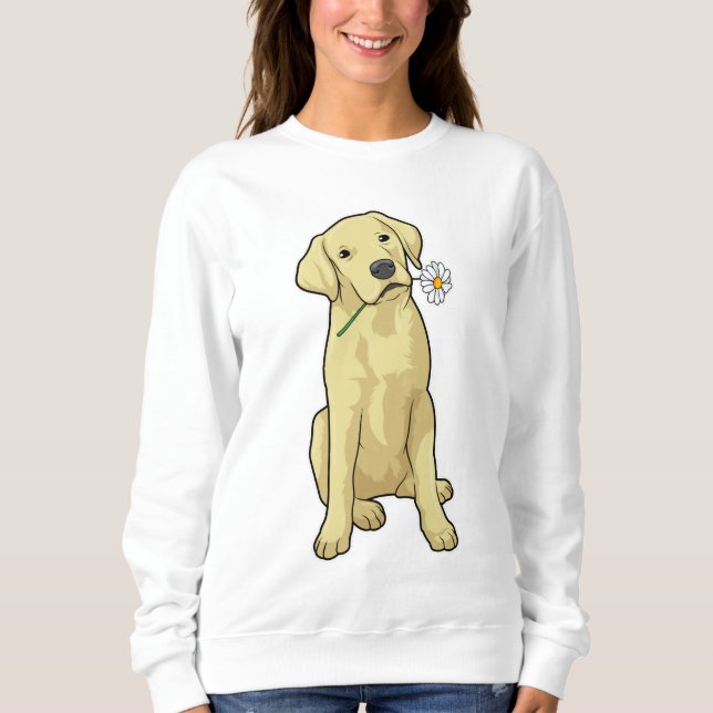 Labrador Daisy Sweatshirt (Vorderseite)